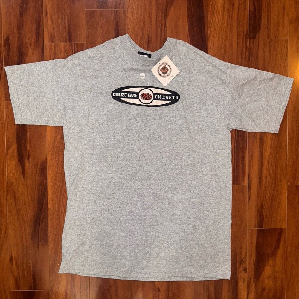Vintage NHL Coolest Game On Earth T Shirt XL NWT Legends Athletic USA Hockey